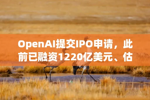 OpenAI提交IPO申请,此前已融资1220亿美元、估值达8520亿美元