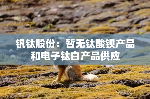 钒钛股份：暂无钛酸钡产品和电子钛白产品供应