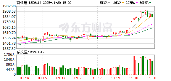 有机硅核心产品涨价20% 融资客重点埋伏6股！年内17家公司增持金额超10亿元