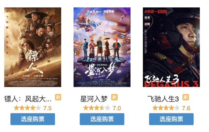 春节档首日票房12.3亿:一路“飞驰” 年年有“熊”