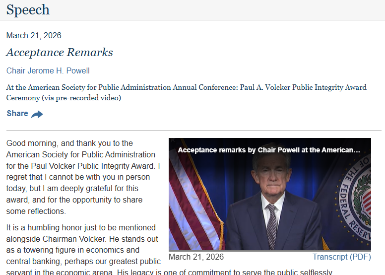 利率博弈暗流汹涌 鲍威尔借美联储前主席沃尔克暗怼白宫施压